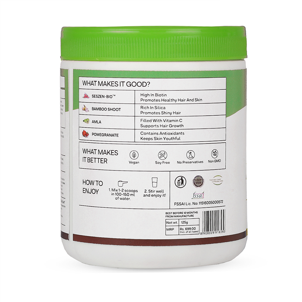 OZiva Plant Based Biotin: (10,000+ mcg) 