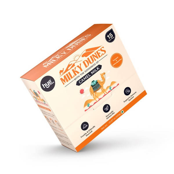 hye Foods Milky Dunes With The Goodness Of Camel Milk-Turmeric & Ashwagandha Flavour Pack Of 15
