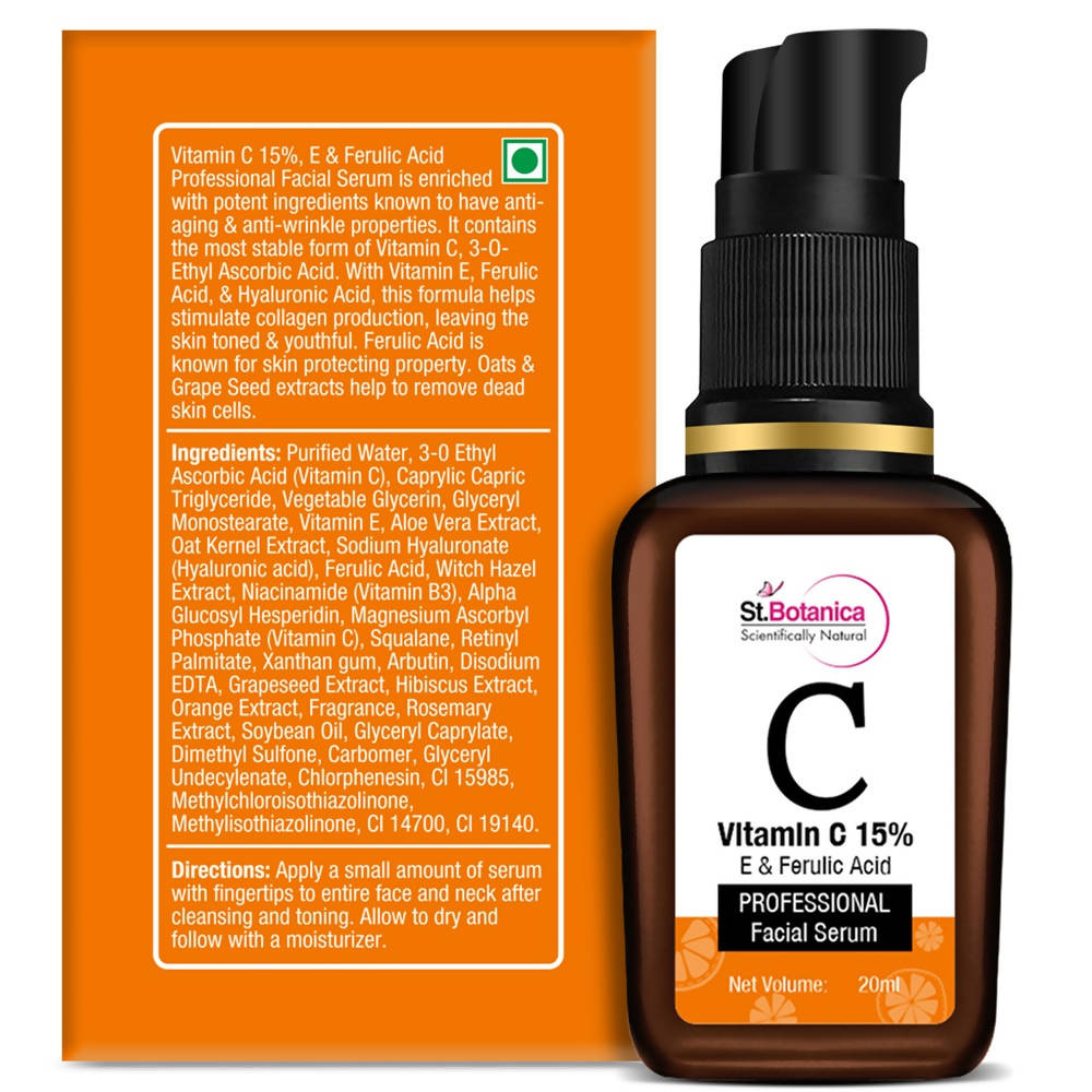 St.Botanica Vitamin C 15% E & Ferulic Acid Professional Facial Serum