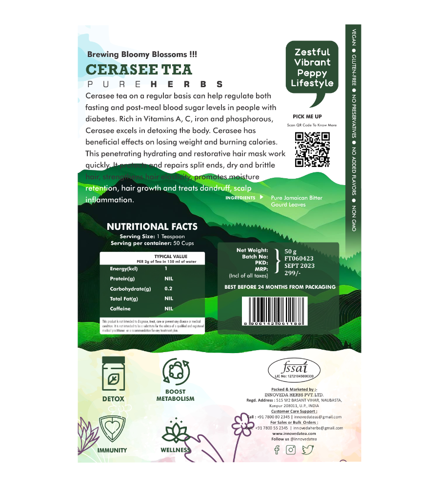 Innoveda Jamaican Cerasee Tea - Swadesii
