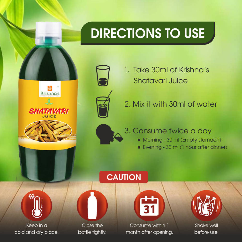 Krishna's Herbal & Ayurveda Shatavari Juice
