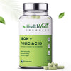 Health Veda Organics Iron + Folic Acid Supplement - 60 tabs