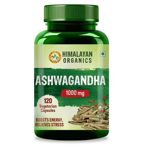 Himalayan Organics Ashwagandha Vegetarian Capsules 