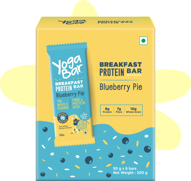 Yogabar Blueberry Pie Breakfast Bar - 300 gms - Swadesii