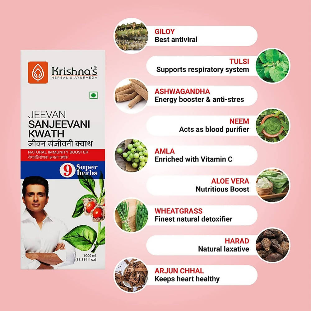 Krishna's Herbal & Ayurveda Jeevan Sanjeevani Kwath Juice