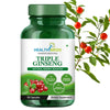 HealthMeds Triple Ginseng for Energy Performance & Immunity  (500 mg) - 60 tabs