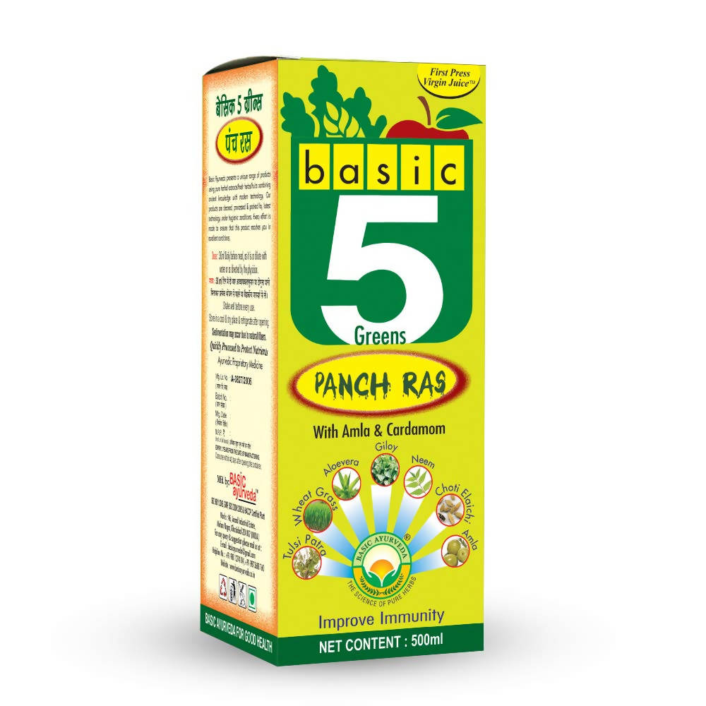 Basic Ayurveda Basic 5 Green Panch Ras 500 ml