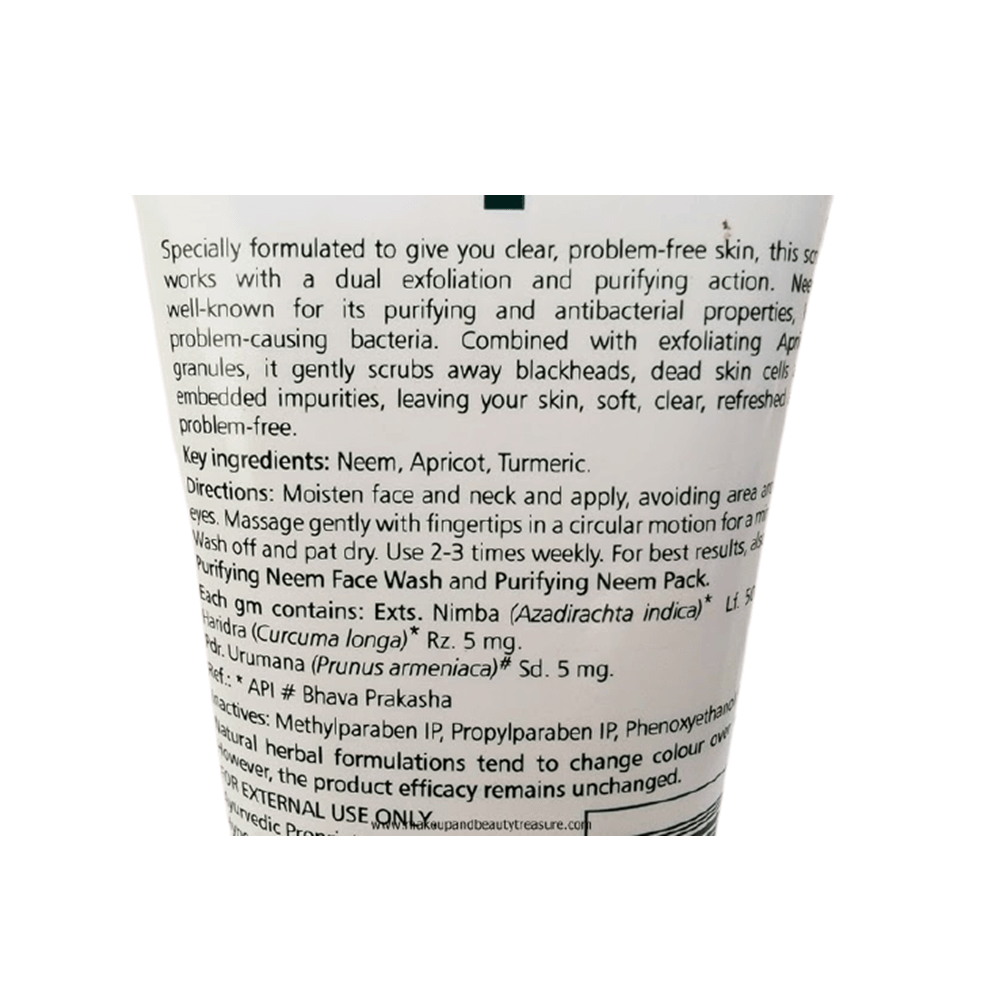 Himalaya Purifying Neem Scrub - Distacart