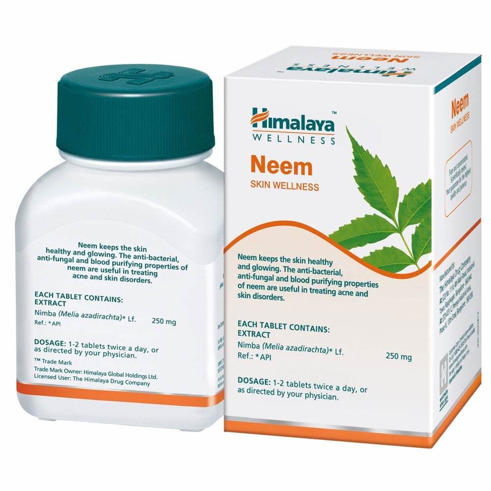 Himalaya Wellness Pure Herbs Neem Skin Wellness - 60 Tablets - Distacart