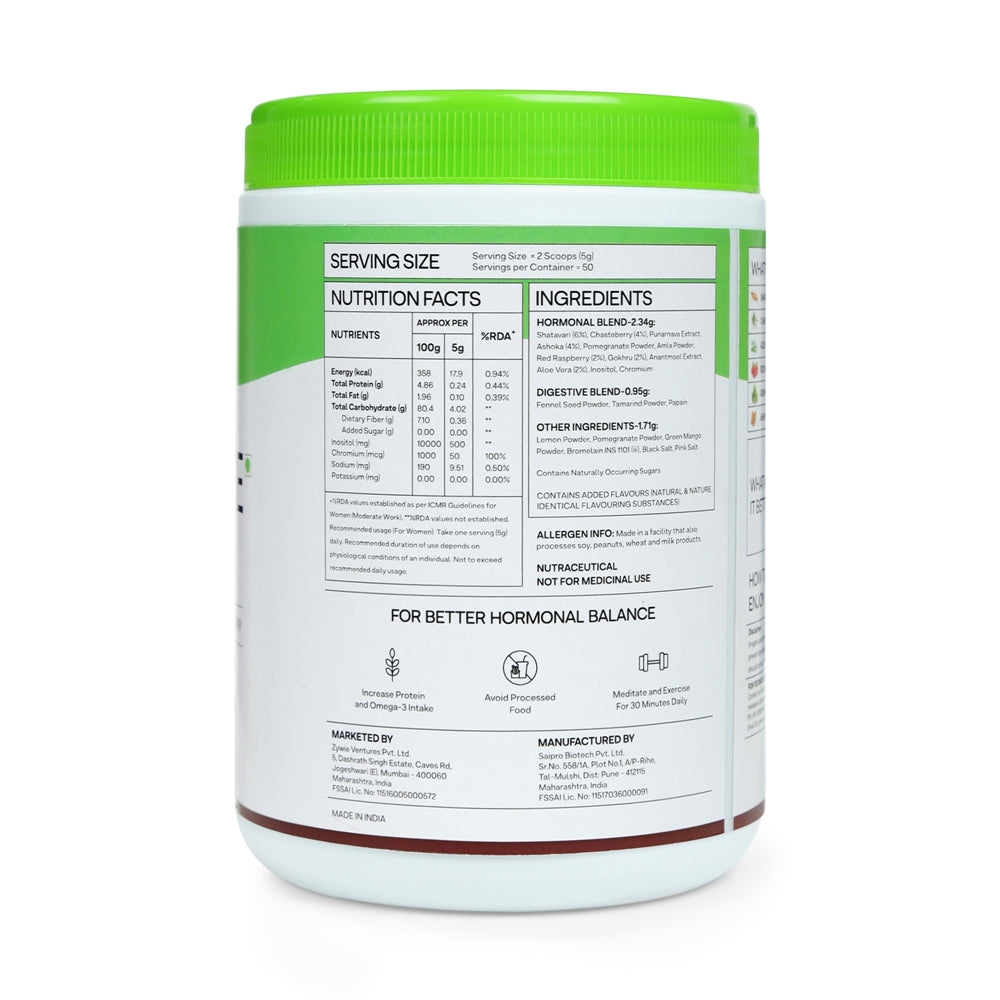 OZiva Plant Based HerBalance for Pcos - Ingredients