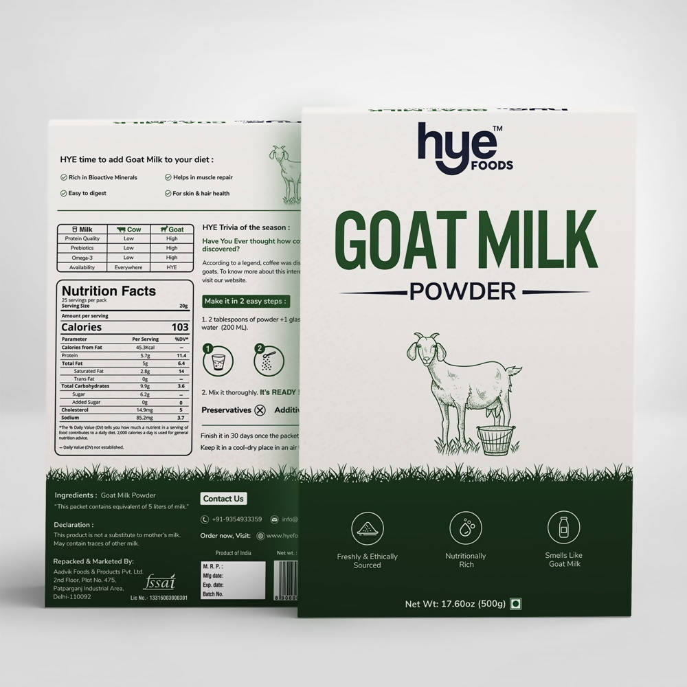 Aadvik Hye Foods Goat Milk Powder - Distacart