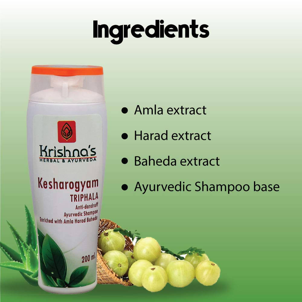 Krishna's Herbal & Ayurveda Kesharogyam Triphala Anti-Dandruff Shampoo