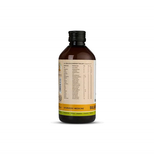 Kerala Ayurveda Balaswagandhadi Thailam Ingredients