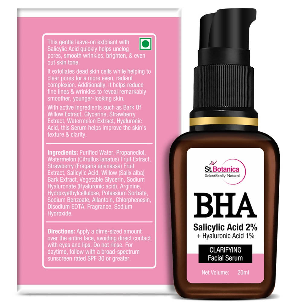 St.Botanica BHA Salicylic Acid 2% + Hyaluronic Acid 1% Clarifying Facial Serum