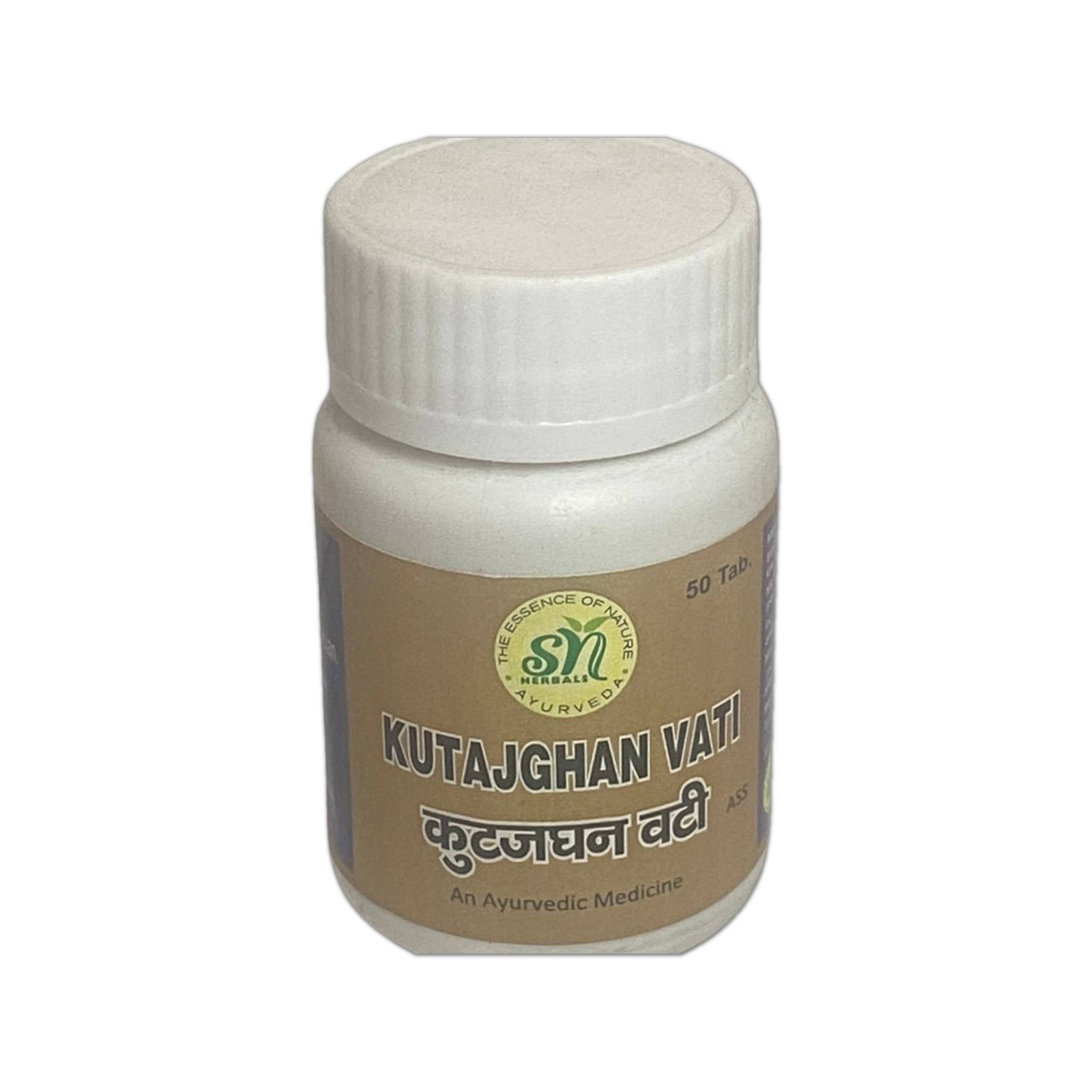 SN Herbals Kutajghan Vati - 50 Tabs - Swadesii