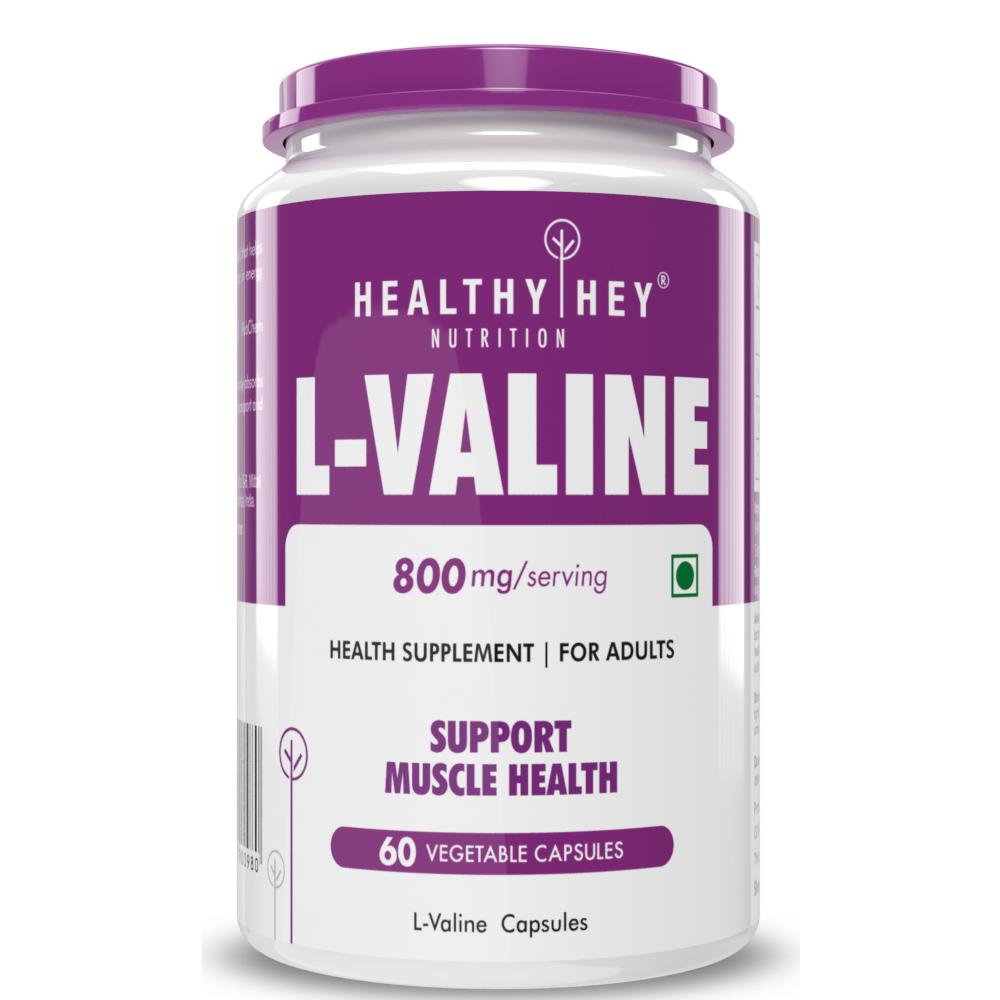Healthyhey L Valine- 60 Capsules - Swadesii