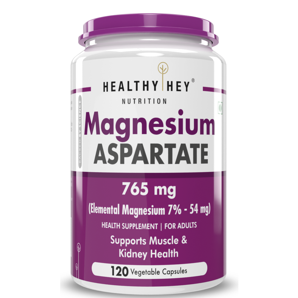 Healthyhey Magnesium Aspartate 120 Vegetable Capsules Swadesii
