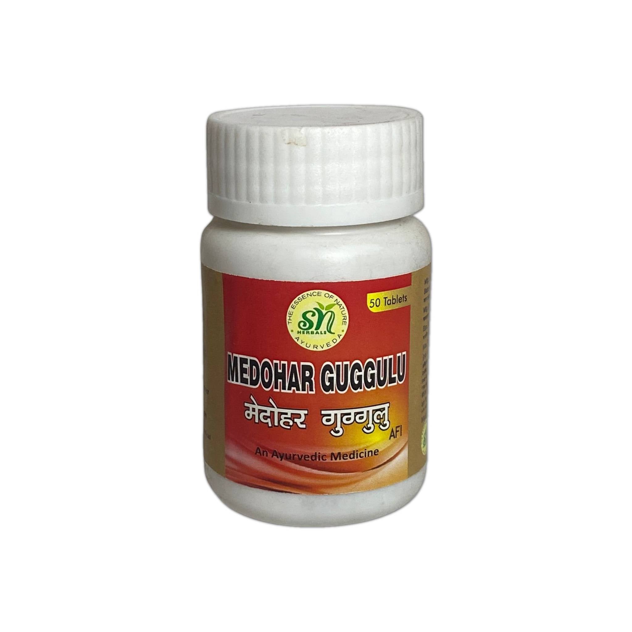 SN Herbals Medohar Guggulu - 50 Tabs - Swadesii