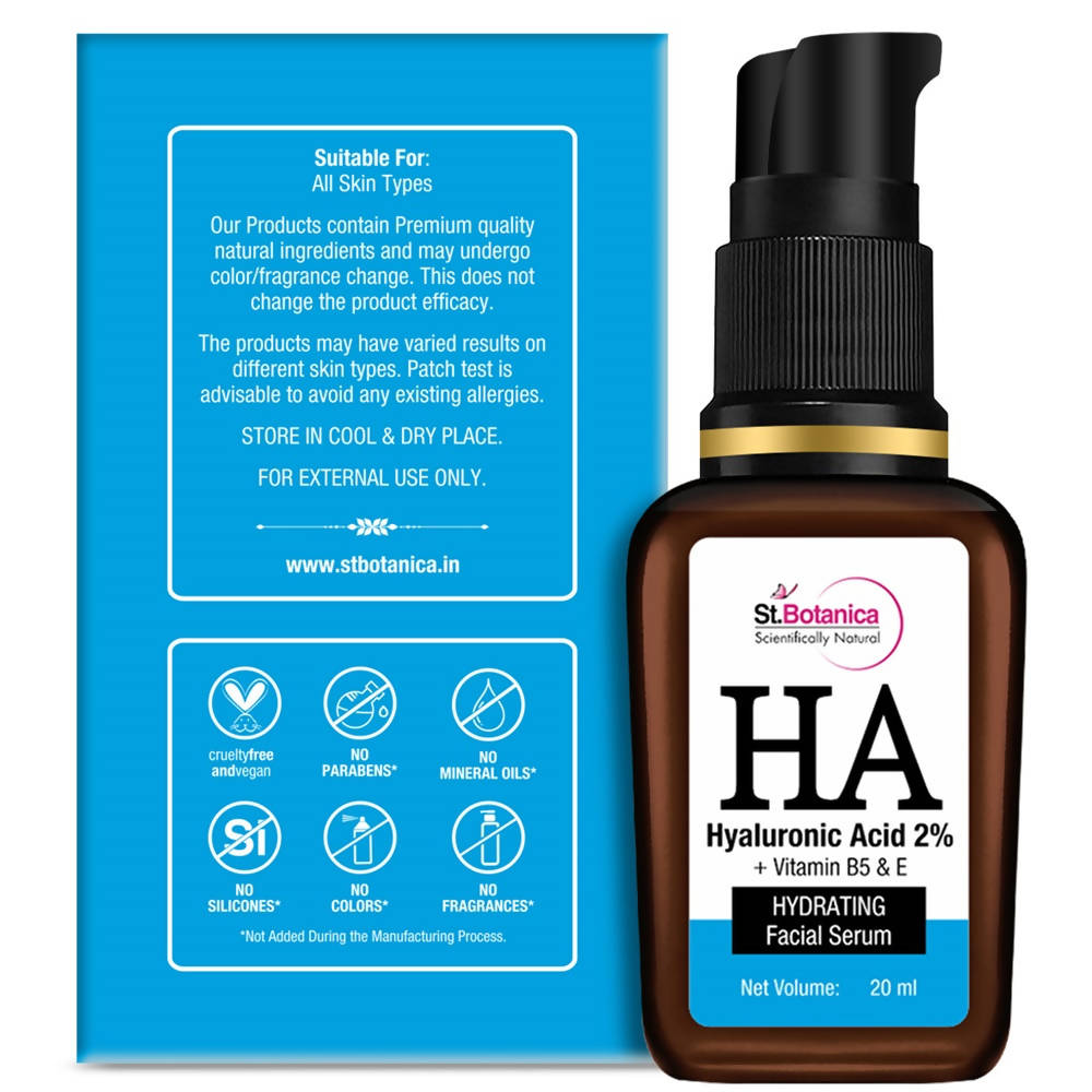St.Botanica Hyaluronic Acid 2% + Vitamin B5 & E Facial Serum
