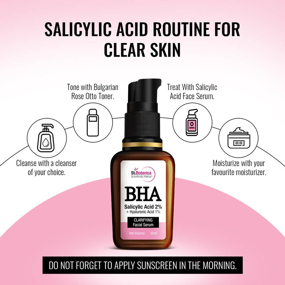 St.Botanica BHA Salicylic Acid 2% + Hyaluronic Acid 1% Clarifying Facial Serum