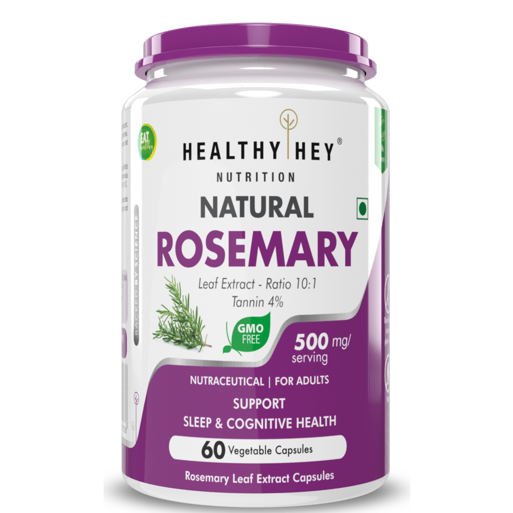 HealthyHey Rosemary Leaf Extract 60 vegetable capsules Swadesii