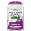 HealthyHey Natural Vitamin K2 + Natural D3 (Vegan) - 120 Veg. Capsules