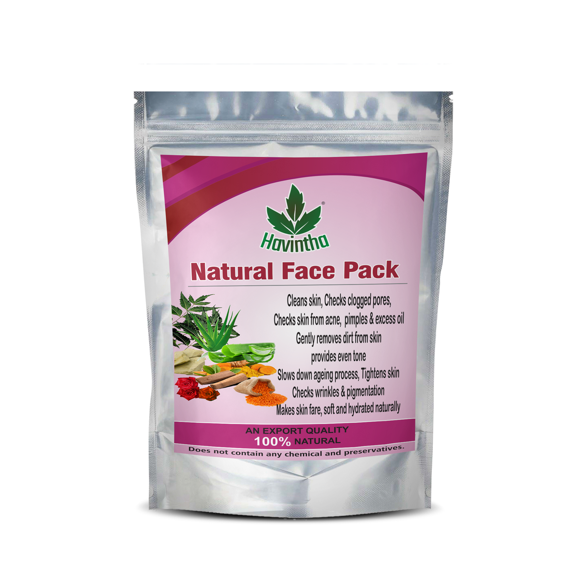 Havintha Face Pack for Skin Fairness Brightening Anti Aging Wrinkles D ...