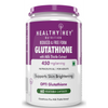 HealthyHey Reduced Glutathione with Milk Thistle - Support Skin Lightening & Liver Health - 60 Veg Capsules