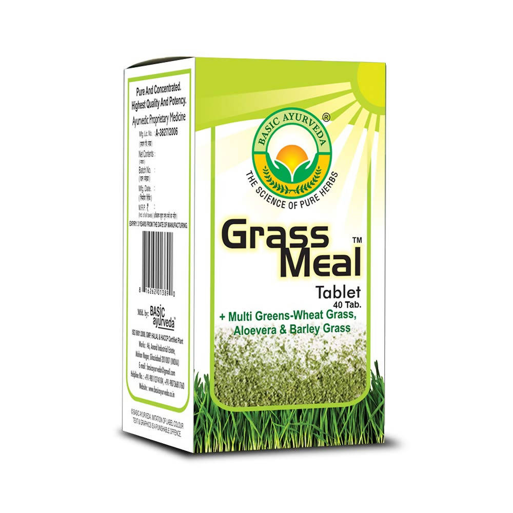 Basic Ayurveda Grass Meal 40 Tablets