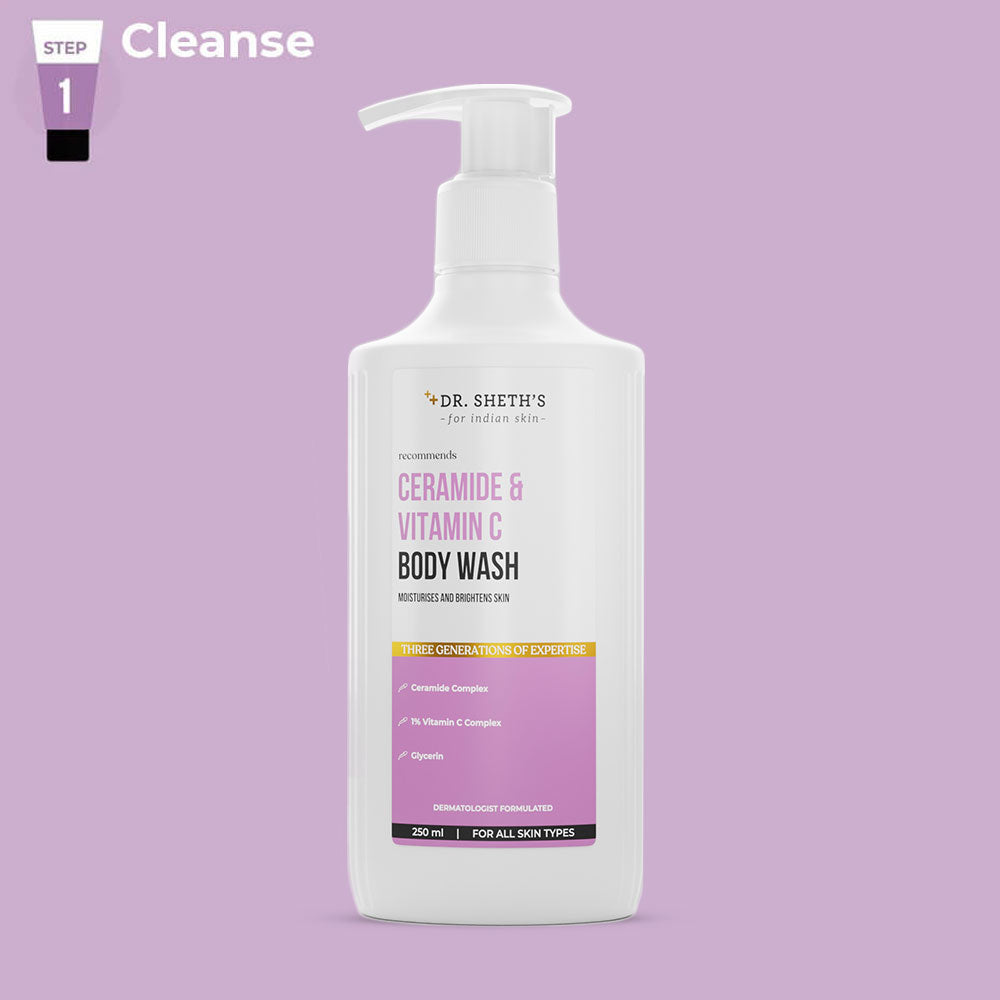 Dr. Sheth's Ceramide & Vitamin C Body Wash 250 ml Swadesii