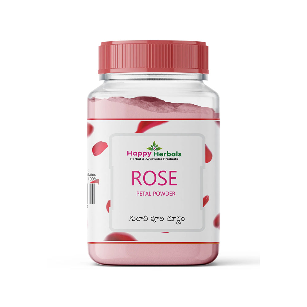 Happy Herbals Rose Petal Powder - 100 gms - Swadesii
