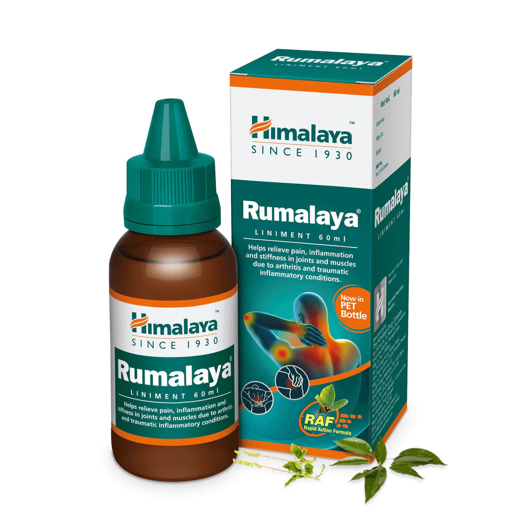 Himalaya Herbals Rumalaya Liniment Liquid (60 ml) - Distacart