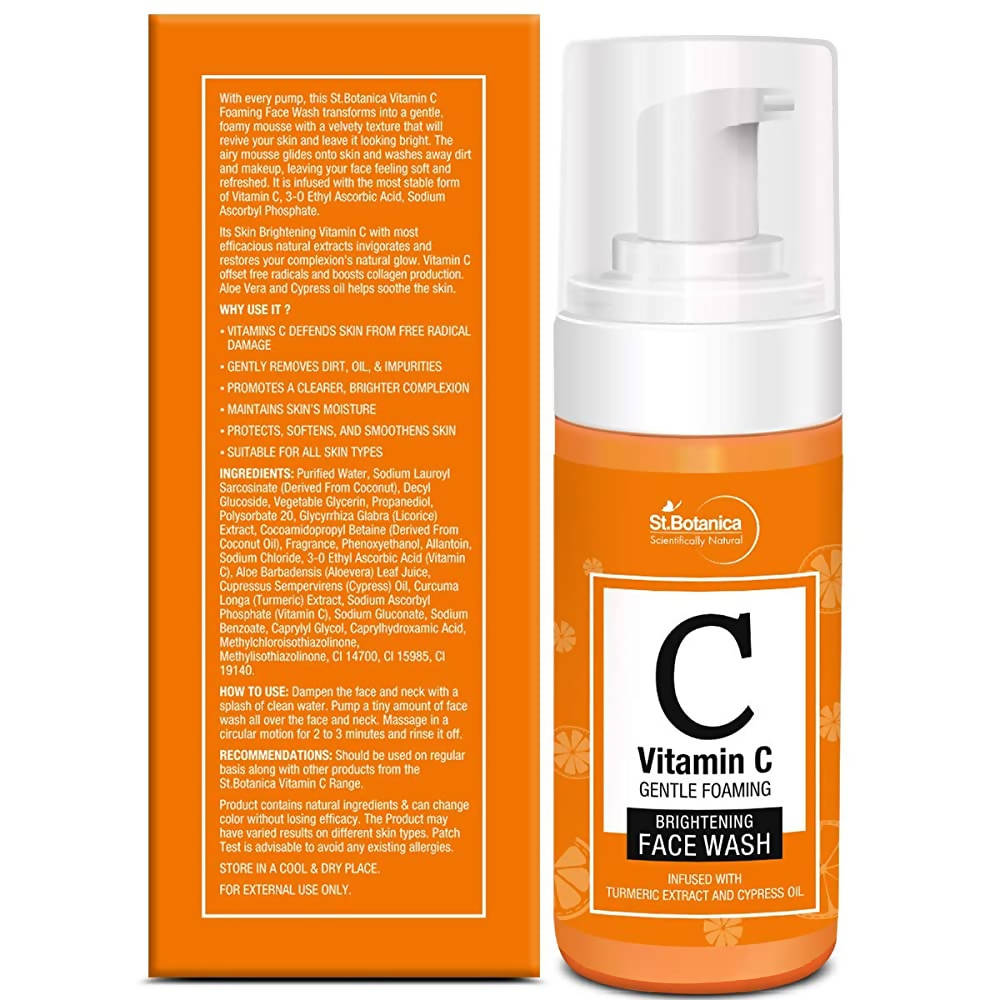St.Botanica Vitamin C Foaming Brightening Face Wash - Distacart