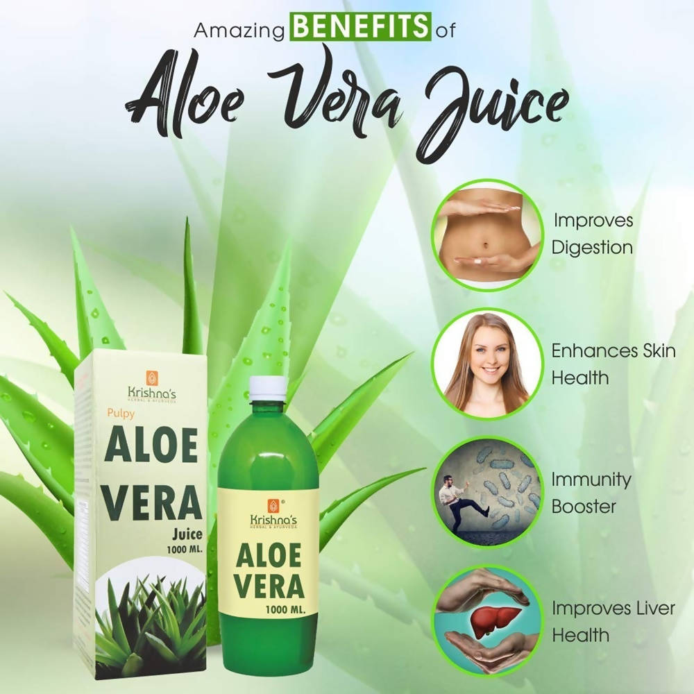 Krishna's Herbal & Ayurveda Premium Aloe Vera High Fibre Juice