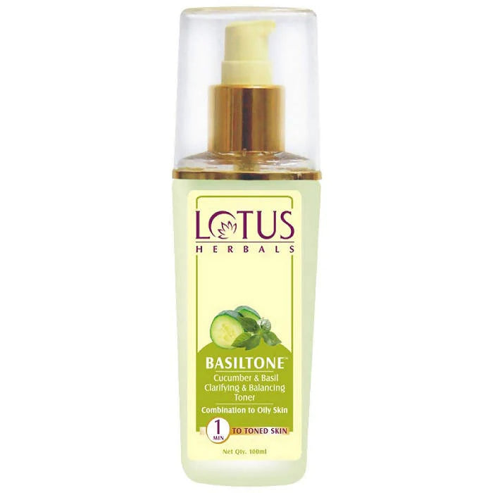 Lotus Herbals Basiltone Cucumber & Basil Clarifying & Balancing Toner - Distacart