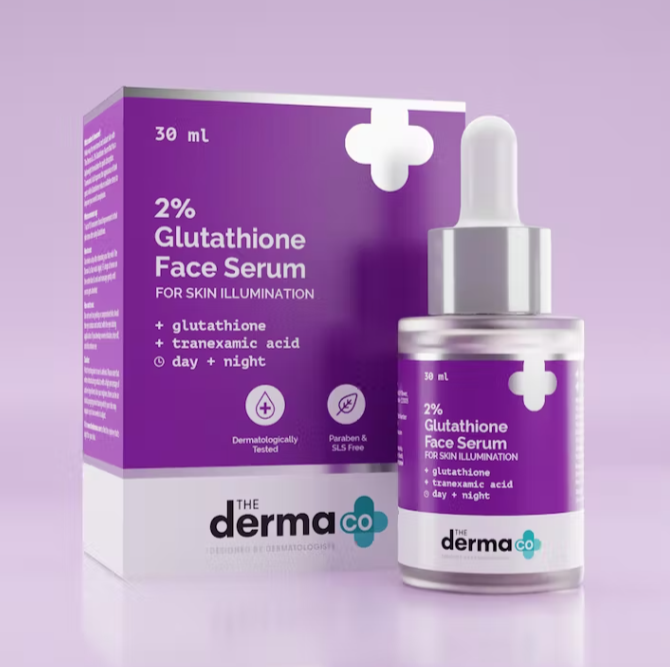 The Derma Co 2% Glutathione Face Serum For Skin Illumination - 30 ml The Derma Co 2% Glutathione Face Serum For Skin Illumination - 30 ml