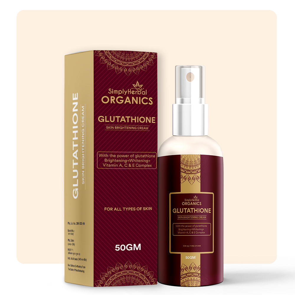 Simply Herbal L Glutathione Skin Brightening Whitening Cream - 50 gms - Swadesii Simply Herbal L Glutathione Skin Brightening Whitening Cream - 50 gms - Swadesii