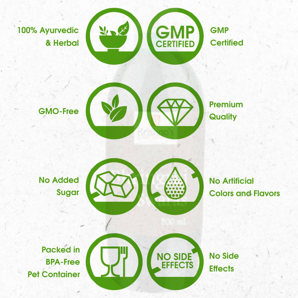 Krishna's Herbal & Ayurveda Bhringraj Swaras