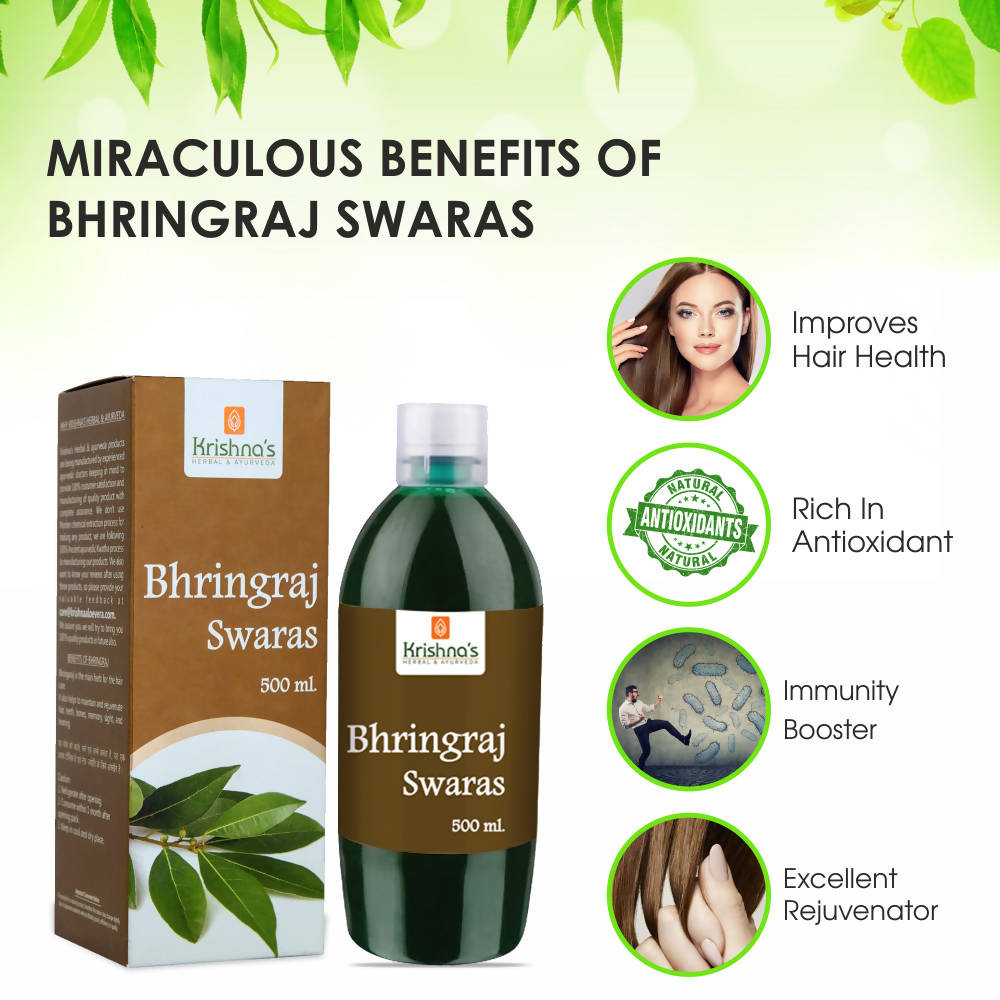 Krishna's Herbal & Ayurveda Bhringraj Swaras
