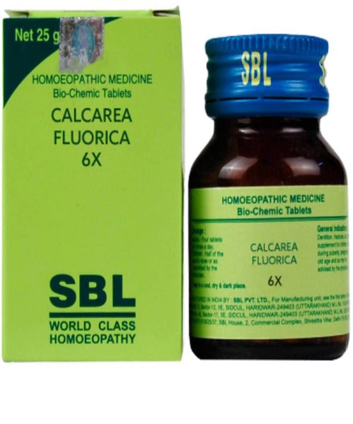 SBL Homeopathy Calcarea Fluorica Biochemic Tablet 6X 25 gm