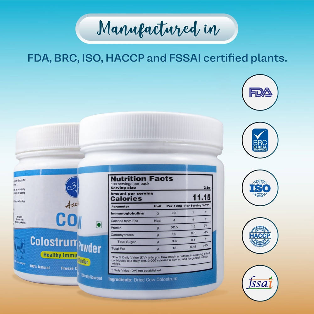 Aadvik Cow Colostrum Powder Freeze Dried - Distacart