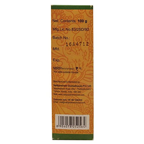 Vaidyaratnam Ulpala Choornam, For Hair Growth, 100% Herbal