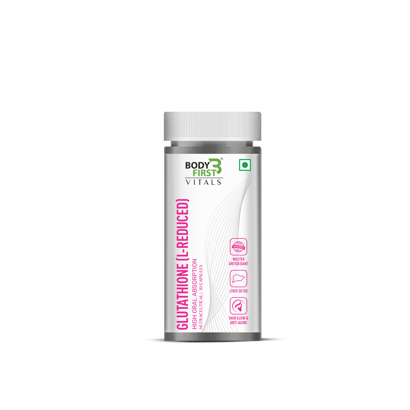 Body first Glutathione (L-Reduced) 500mg Antioxidant and Supplement - - Swadesii Body first Glutathione (L-Reduced) 500mg Antioxidant and Supplement - - Swadesii