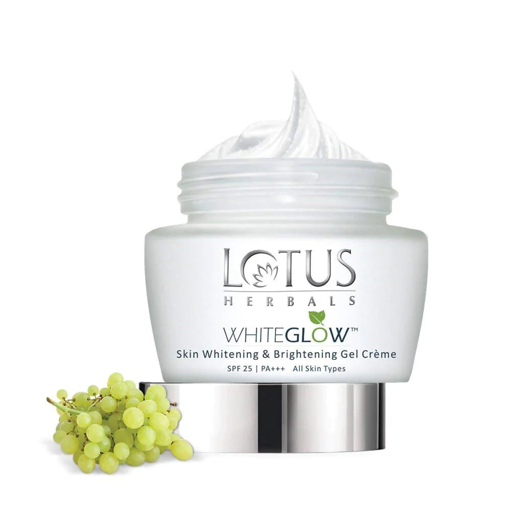 Lotus Herbals Whiteglow Skin Whitening And Brightening Gel Cream (SPF-25,40g) - Distacart