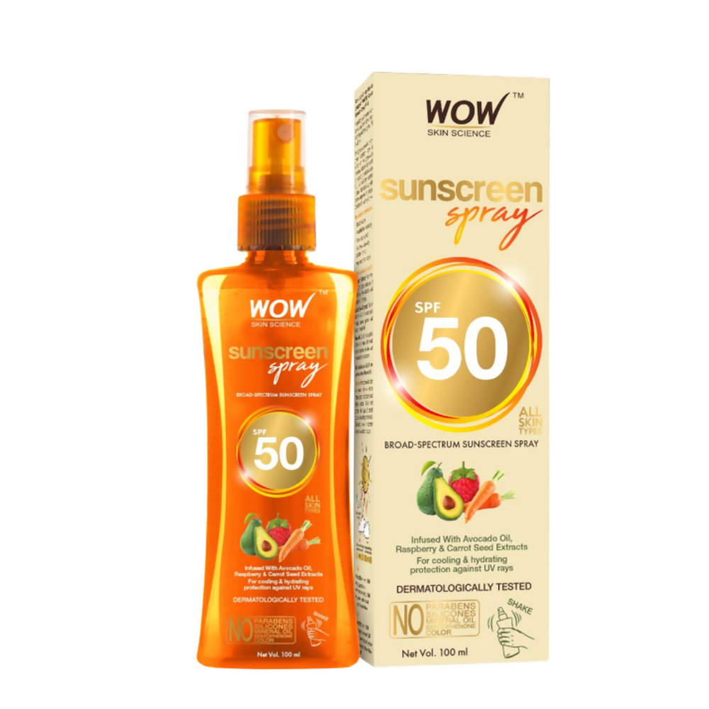 Wow Skin Science UV Sunscreen Spray SPF 50 - Distacart