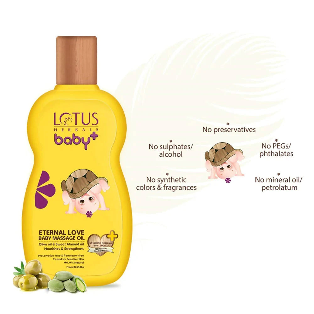 Lotus Herbals Baby+ Eternal Love Baby Massage Oil - Distacart