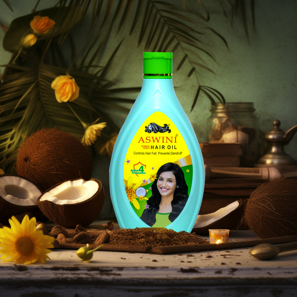 Detailed Aswini Hair Oil Artwork Nature Detailed Aswini Hair Oil Artwork Nature
