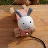 Matoyi Rabbit Wooden Pull Along Toy For Kids