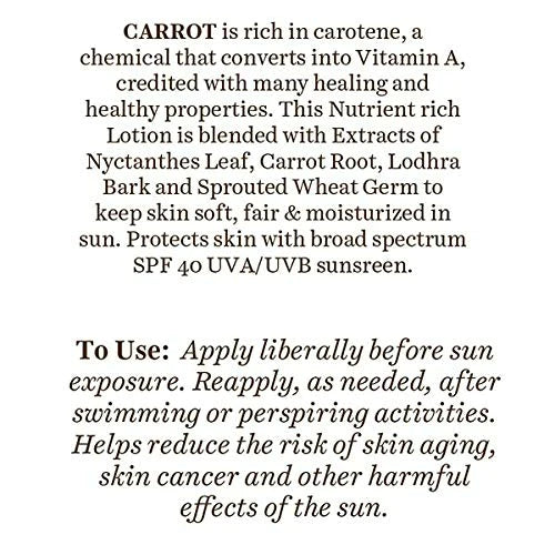 Biotique Advanced Ayurveda Bio Carrot 40+ SPF UVA/UVB Sunscreen Ultra Soothing Face Lotion - Distacart