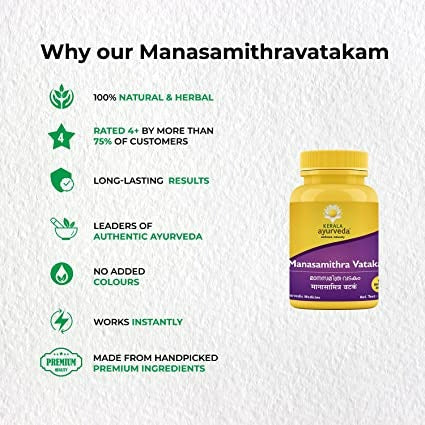 Kerala Ayurveda Manasamithravatakam Gulika - Distacart